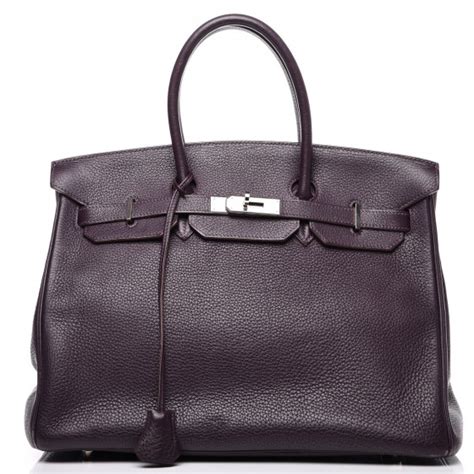 HERMES Togo Birkin 35 Raisin 210152 .